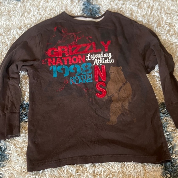 Arizona Jean Company Brown Grizzly Nation Long Sleeve Tee - Picture 1 of 2
